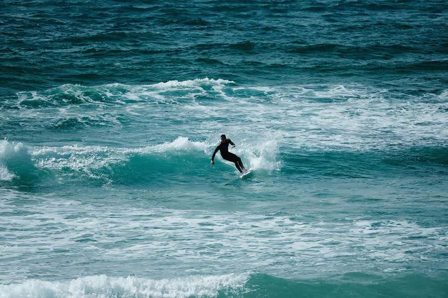surfing in Newquay