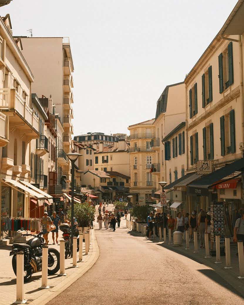 downtown Biarritz