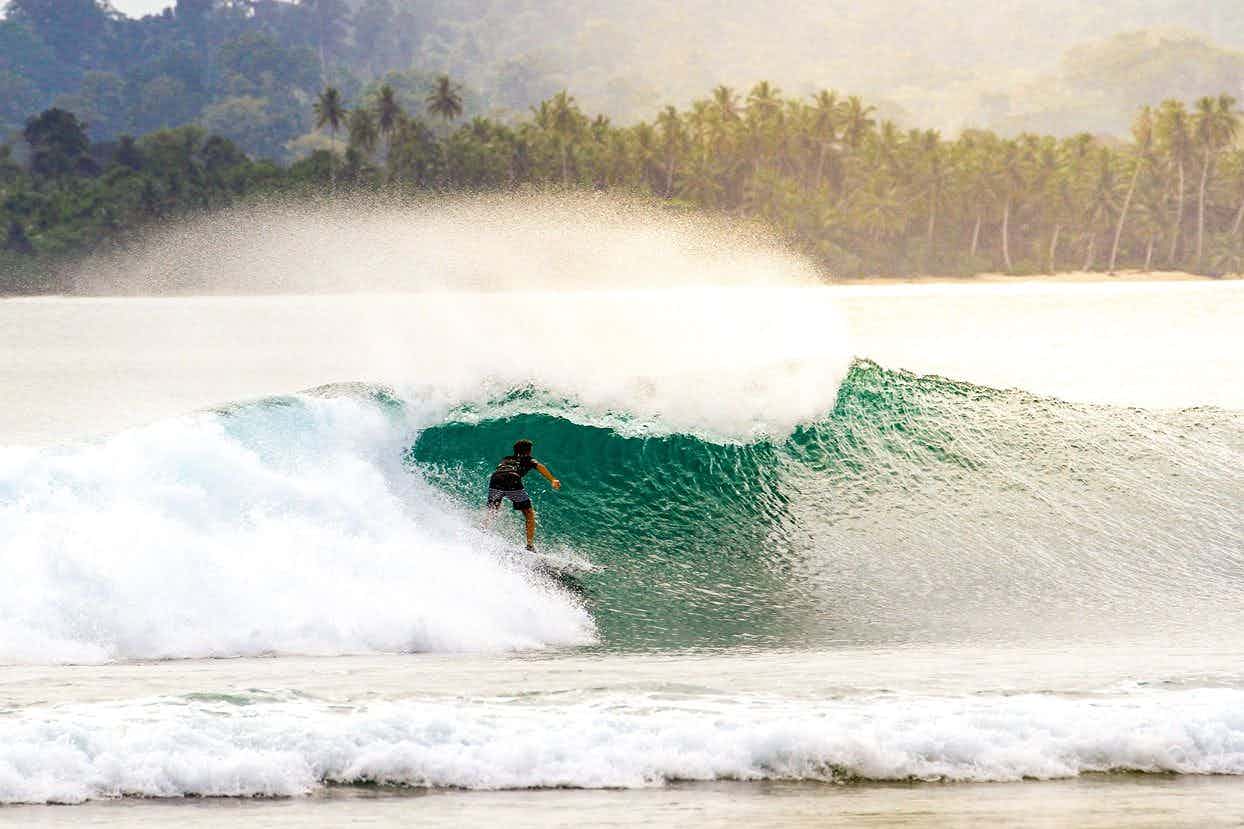 amazing surf in Sumatra