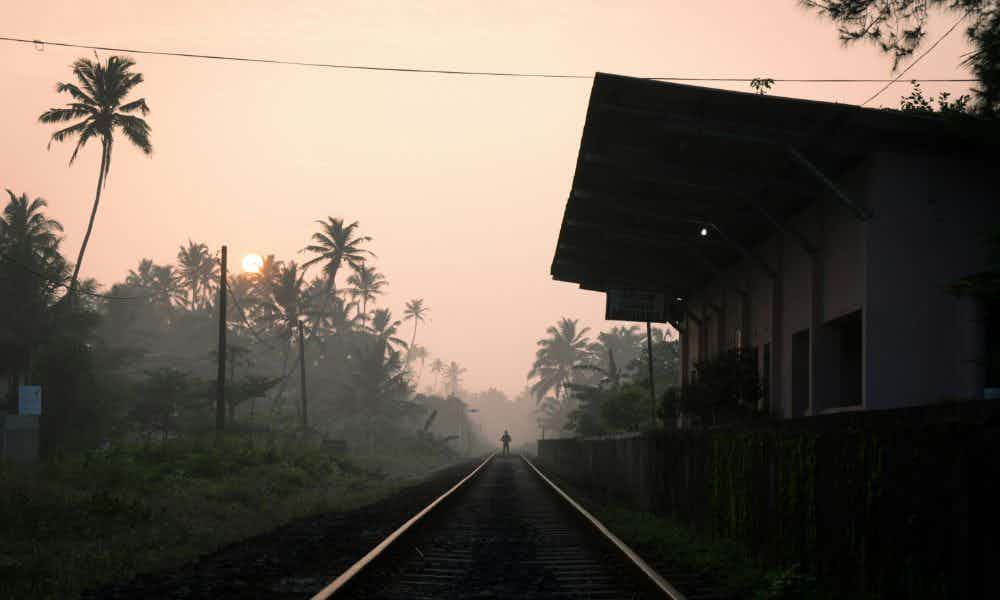 Train station in Weligama