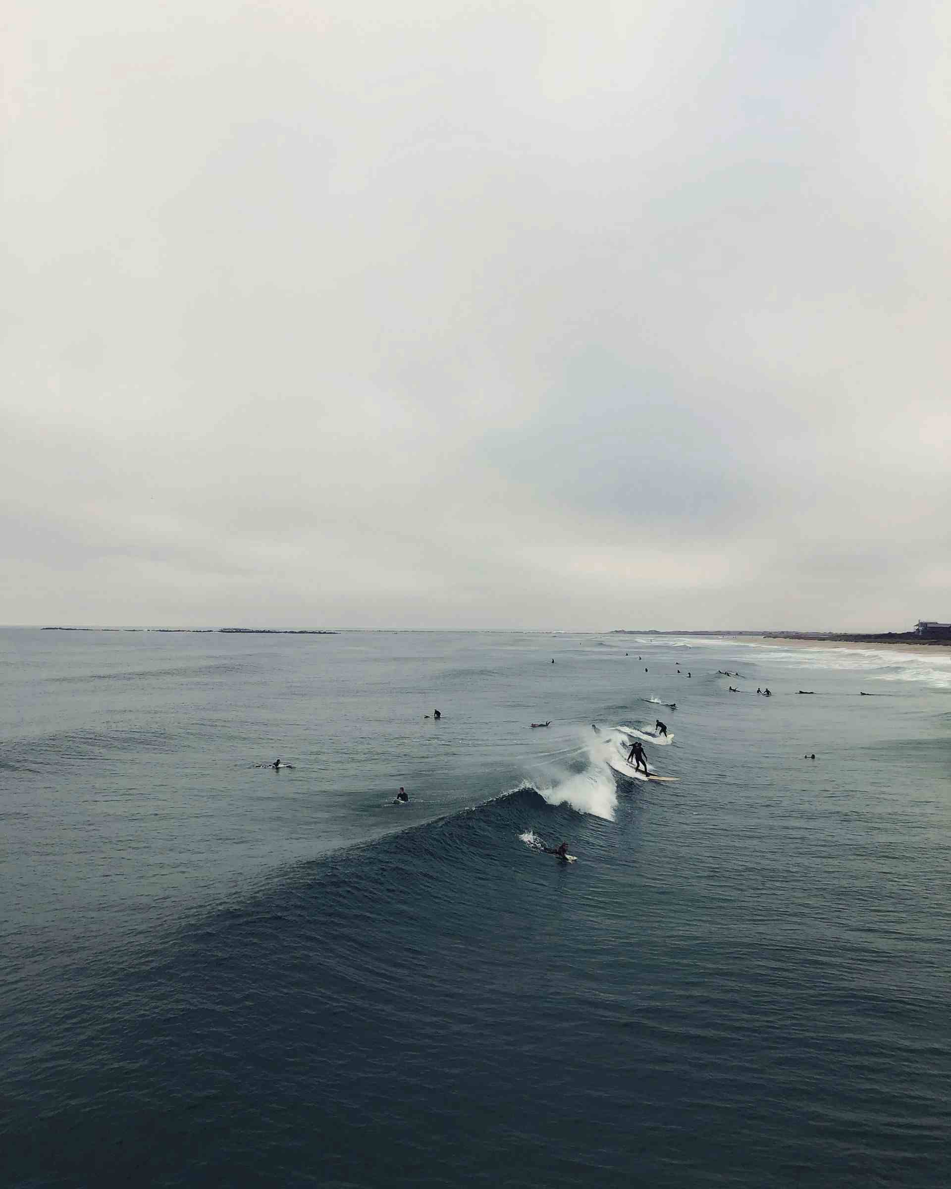 surfers in water