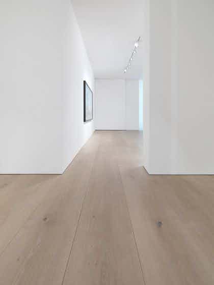 Wooden floor interior design