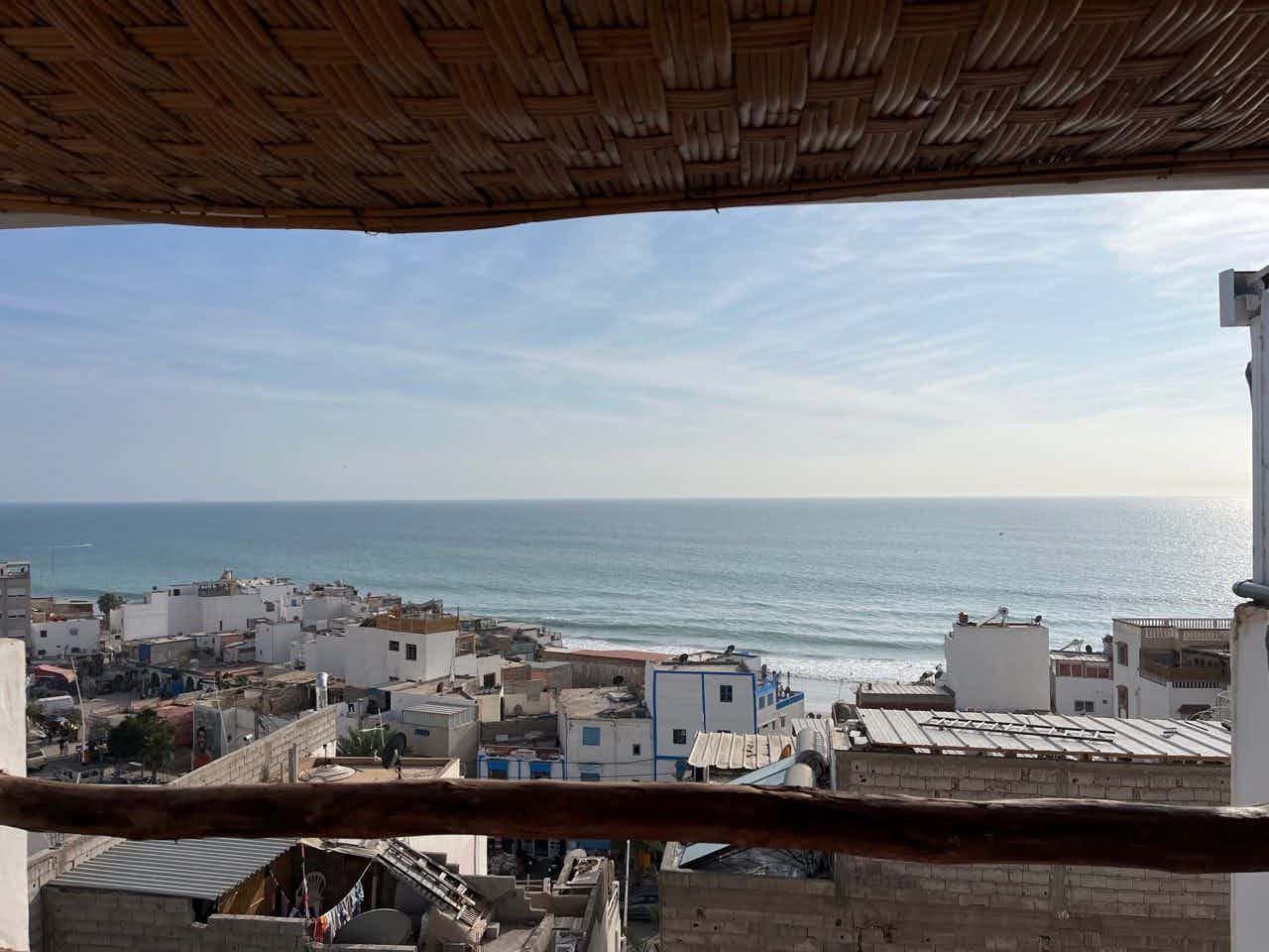 Coworking rooftop view taghazout